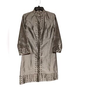 Almatrichi vintage silver studded tunic dress size 40